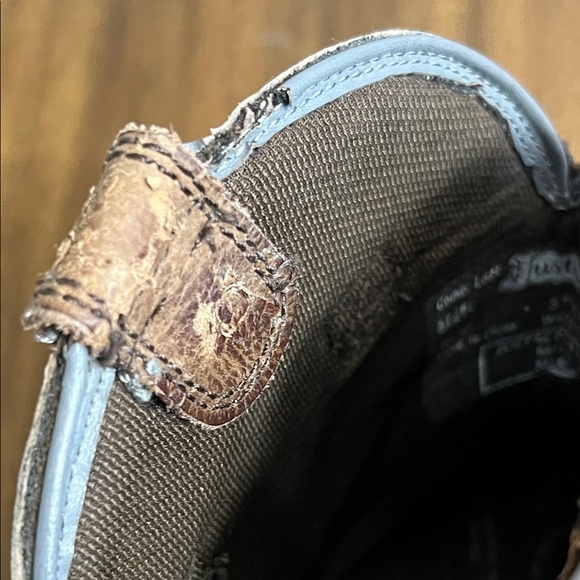 Men’s JUSTIN Tanker Steel Toe Western Work Boots Cowboy Style WK2102 Size 10.5D - Picture 16 of 16